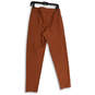 Womens Brown Flat Front Zipper Pocket Skinny Leg Ankle Pants Size 8/T image number 2