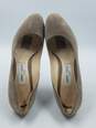 Authentic Jimmy Choo Taupe Pump W 9 image number 6