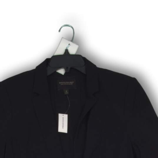 NWT Banana Republic Mens Blazer Long Sleeve Single Breasted Black Size 10 image number 3