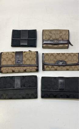 Coach Assorted Lot of 6 Canvas Wallets