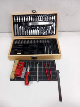 Master Grip Hobby Knife & Tools Set Kit In Wooden Box