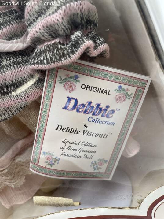 Debbie Visconti Limited Edition Of Fine Porcelain Blonde Hair Standing Girl Doll image number 3