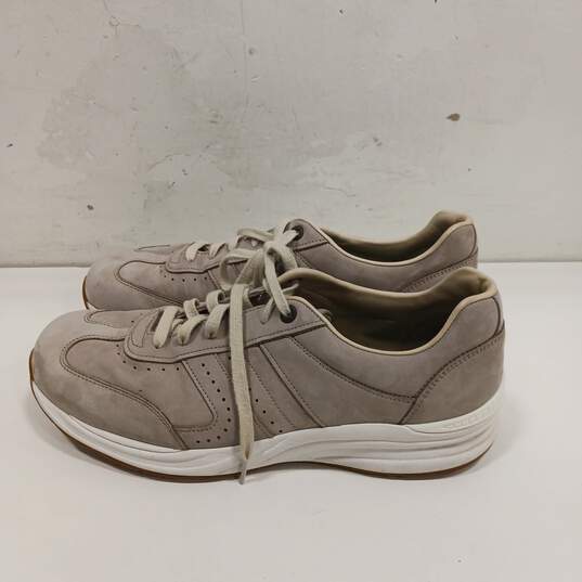 SAS Men's Gray Leather Lace Up Sneakers Comfort Shoes Size 12 image number 2