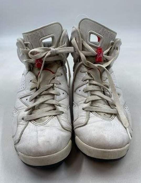 Nike Air Jordan 6 White Athletic Shoe Men 10.5 image number 1