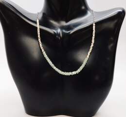 Artisan 925 Prehnite Necklace Pearl & Green Kyanite Earrings & Chain Bracelet alternative image