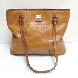 Dooney & Bourke Brown Pebbled Leather Tote Bag