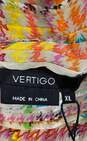 NWT Vertigo Womens Multicolor Geometric Polyester 3/4 Sleeve Blouse Top Size XL image number 3