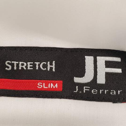 J. Ferrar Men White Button Up XL NWT image number 3