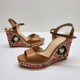 Kate Spade New York Women's Garden Napa Wedge Shoes Size 8.5M