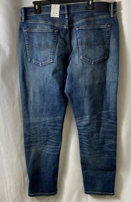 NWT Lucky Brand Mens 121 Blue Denim Low Rise Slim Fit Straight Leg Jeans Size 38 alternative image