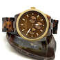 Designer Michael Kors Tort Ritz MK-5038 Brown Tortoise Chronograph Watch image number 2