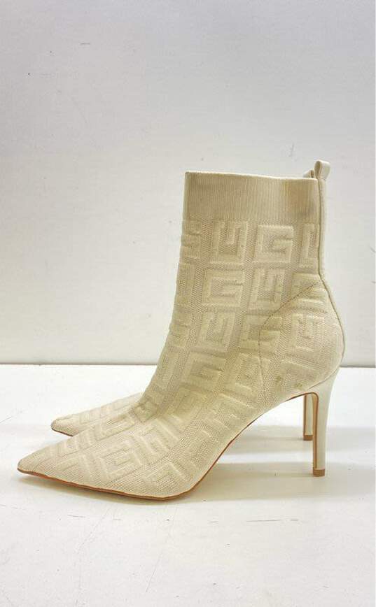 Guess Dallyca Logo Sock Boots Ivory 10 image number 3
