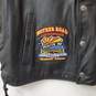 Harley Davidson Owners Group Silverdale WA Chapter Black Leather Vest Size XL image number 5
