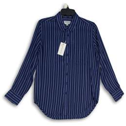 NWT The Blue Shirt Shop Nassau & Manhattan Mens Blue Button-Up Shirt Size XS