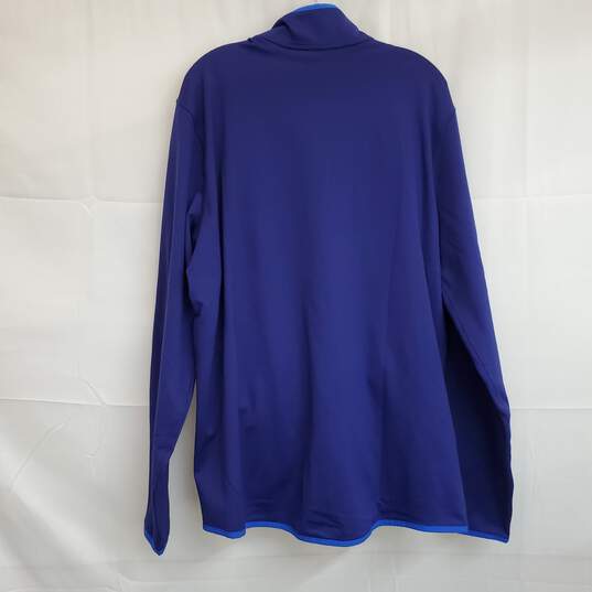 Eddie Bauer Mens Activator Grid Thermal Baselayer Full Zip Blue Size TXL, NWT image number 3