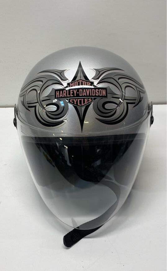 Harley Davidson Motorcycle Helmet Gray Helmet image number 3