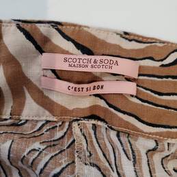 Scotch & Soda Printed Linen Shorts Size S alternative image