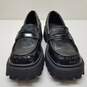 ASOS Design Black Patent Leather Chunky Platform Penny Loafers Size 9 image number 2