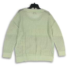 NWT Coldwater Creek Womens Mint Mesh Open Knit Pullover Sweater Size 1x/18 alternative image