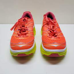 Hoka One One Conquest 2 Women's Neon Coral Citrus Running Sneakers Shoes Sz 8.5 alternative image