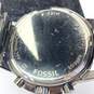 Designer Fossil FS4721 Black Strap Round Analog Dial Chronograph Wristwatch image number 4