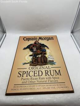 Captain Morgan Original Spiced Rum Wooden Resin Pirate Wall Mount