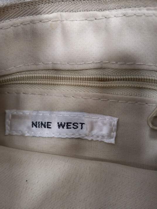 Nine West  Silver Faux Leather Crossbody Bag image number 4