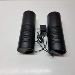 Lot of Two Amazon Echo 1st Generation Smart Speakers alternative image
