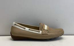 Geox Respira Beige Driving Loafer Casual Boat Shoe Women's Size 41EU/8US