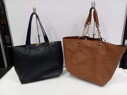 2 Steve Madden Black/Brown Tote Bag Bundle alternative image