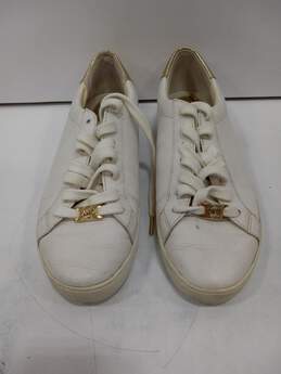 Michael Kors Women's White Leather Sneakers Size 9.5