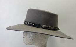 Renegade Headwear Gray Wool Cowboy Hat 7 1/8 inch alternative image