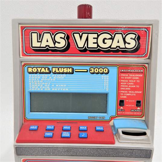 Las Vegas Draw Poker Battery & Coin Operated Toy Machine TESTED image number 2