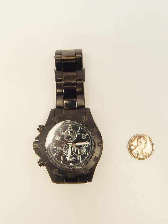 Invicta Specialty Model No. 13623 Swiss Chronograph Black St. Steel Watch 157.0g image number 7
