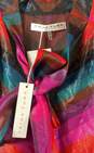 NWT Trina Turk Womens Multicolor Long Sleeve Tie Neck Blouse Top Size Small image number 3