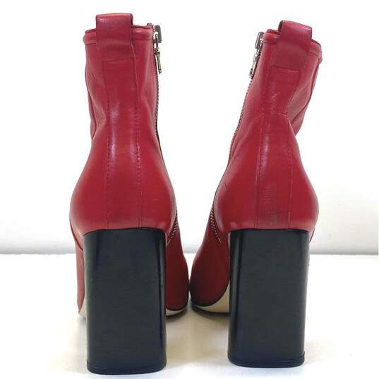 Rag & Bone Leather Ellis Ankle Boots Red 8.5 image number 4