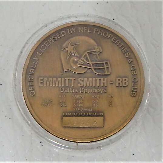 Troy Aikman & Emmitt Smith Dallas Cowboys Commemorative Coin Limited Edition image number 3