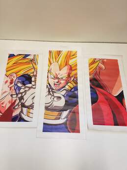 Dragon Ball Z Anime Character Vageta 3-Piece Canvas Print Art alternative image