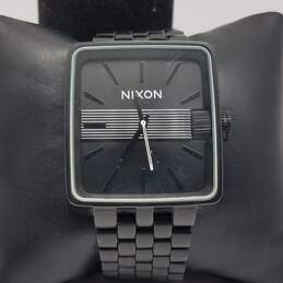 Nixon The Sulton A004131 40mm WR 100M ST Steel Square Black Men's Watch 164