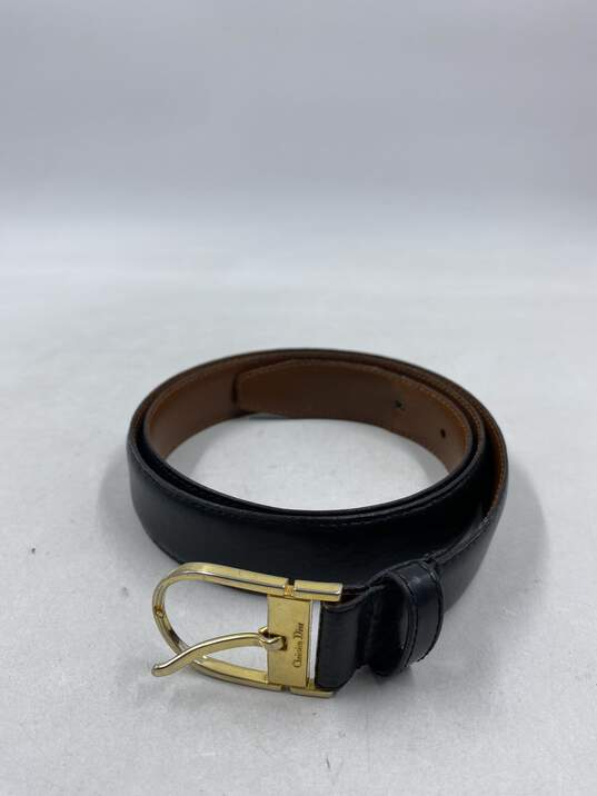 Authentic Christian Dior Black Belt - Size One Size image number 1