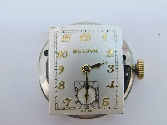 Vintage Bulova Swiss Gold Plate 17 Jewels Dress Watch 37.5g image number 1