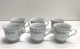International Porcelain Kensington China Gardena Tea Cups /Saucers 6Pc Set alternative image