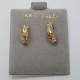 14K Gold Jewelry Ring, Earring, Bracelet Bundle 3pcs. 3.3g alternative image