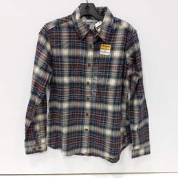 Carhartt Women's Plaid Relaxed Fit Midweight Button Up Shirt Size S NWT