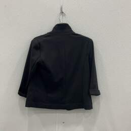 NWT Lauren Conrad Womens One Button Blazer Single-Breasted Black Size PS alternative image