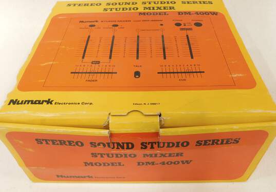 VNTG Numark Brand DM-400W Model Studio Mixer w/ Original Box and Accessories image number 9