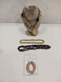 Bundle of Faux Gold & Brown Costume Jewelry image number 1