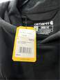 Carhartt Mens Pullover Hoodie Loose Fit Midweight Long Sleeve Black Size S image number 6