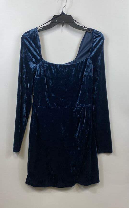 Francesca's Blue Casual Dress - Size Medium image number 1