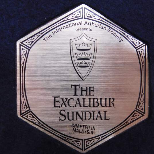 Franklin Mint The Excalibur Sundial International Arthurian Society image number 5